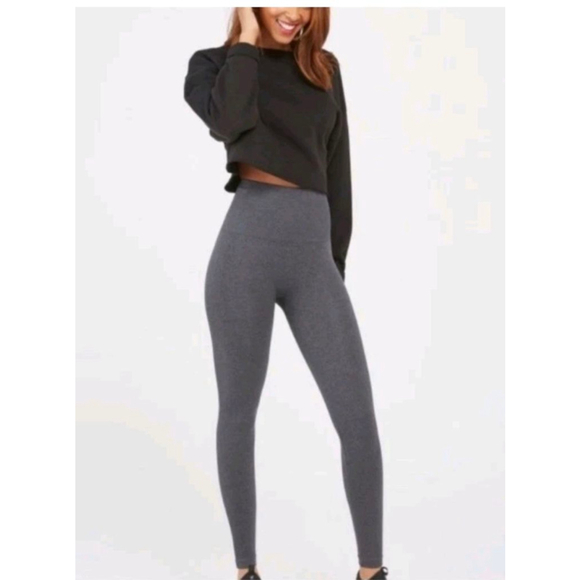 SPANX Pants - SPANX look at me now Charcoal Size XL slimming shaping activewear leggings